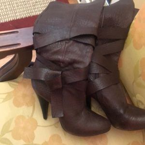 Brown Leather Boots from BCBG